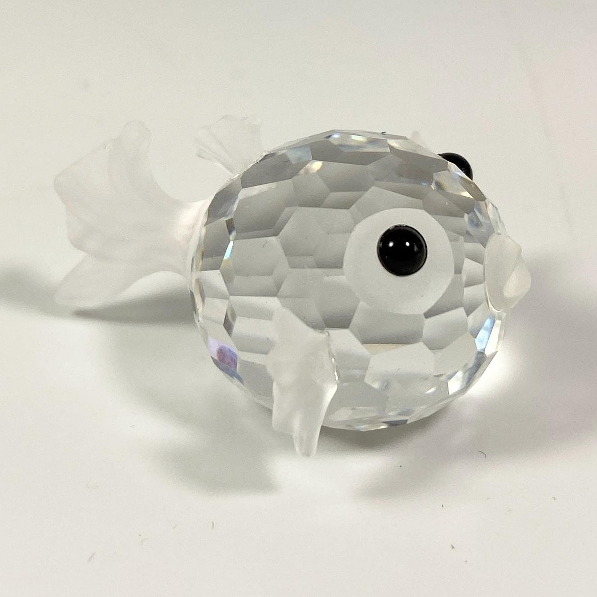 Swarovski Crystal Large Puffer fish Blowfish approx 2-1/2" Original Box CoA