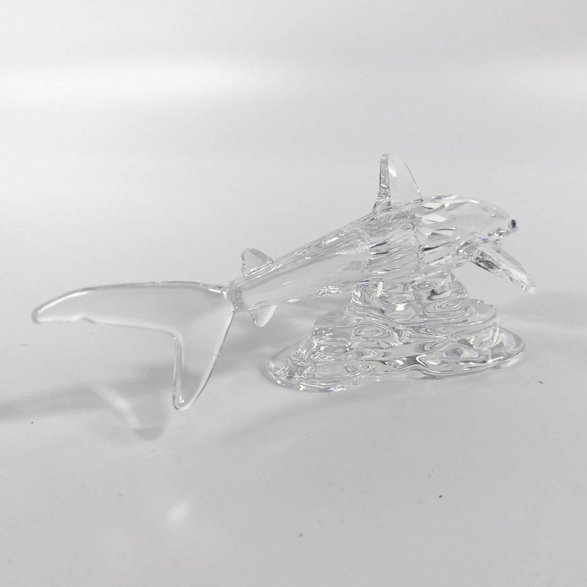 RARE !!! Swarovski Silver Crystal Shark 5 inches Figurine with Box and CoA