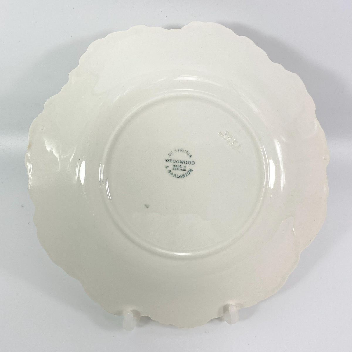 Wedgwood of Etruria & Barlaston White Cabbage Leaf Salad Plate 8" - Set of 4