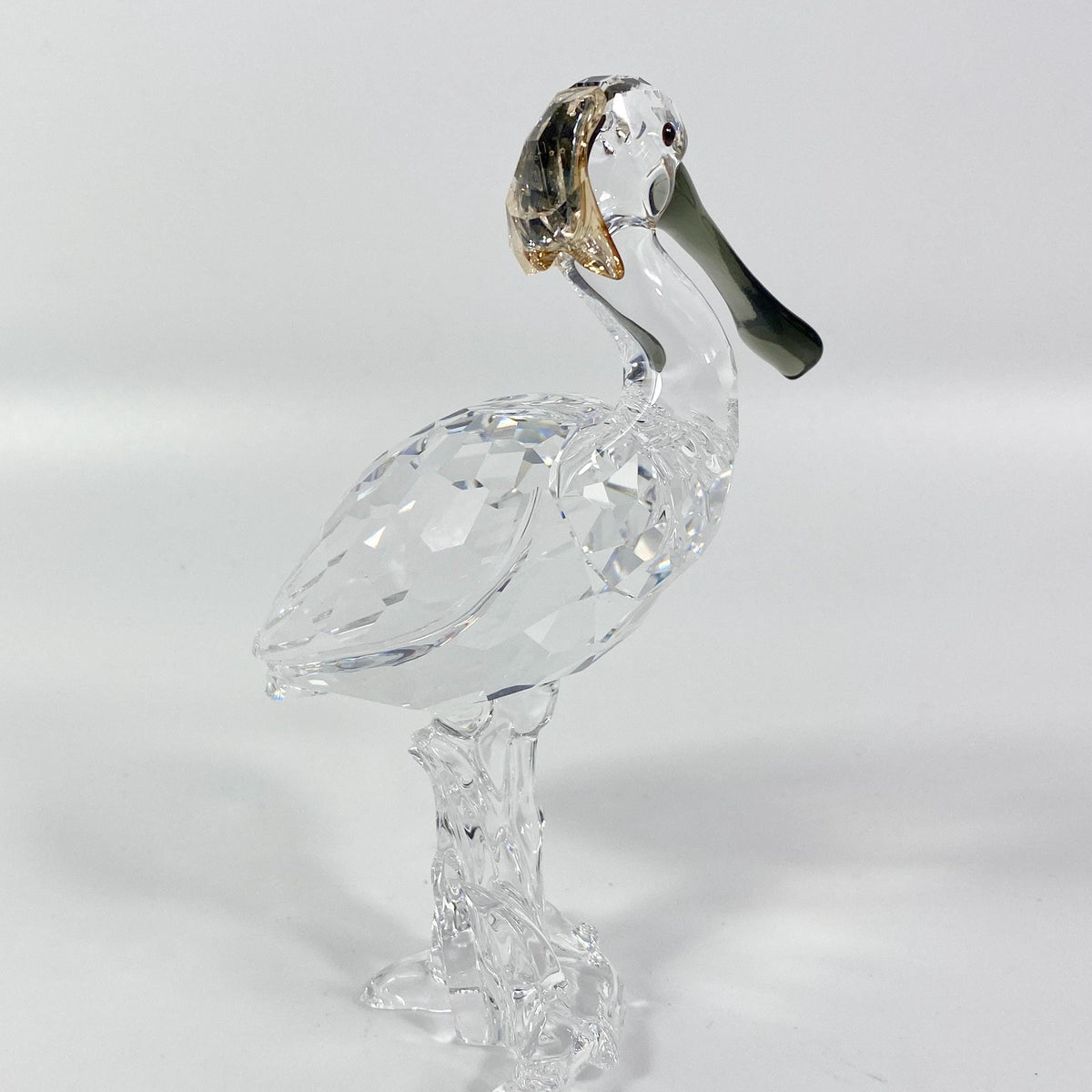 Swarovski Crystal Spoonbill large figurine Retired # 931746 Feathered Beauties 2008