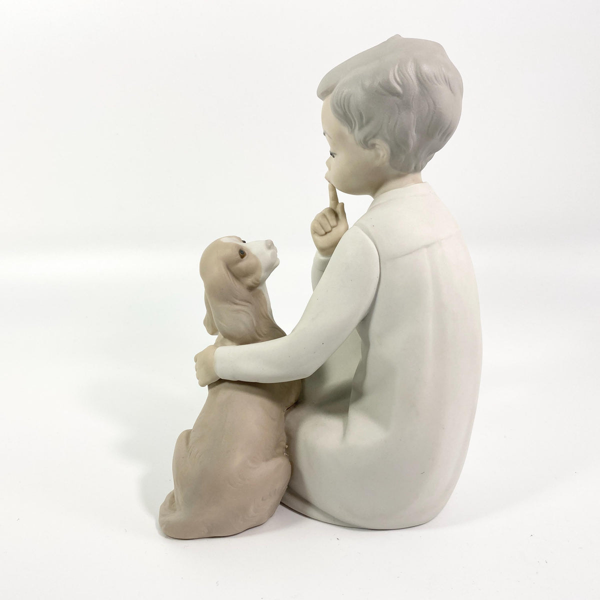 Lladro Collectible Porcelain Sculpture #4522 “Shh Quiet Puppy” matt Finish