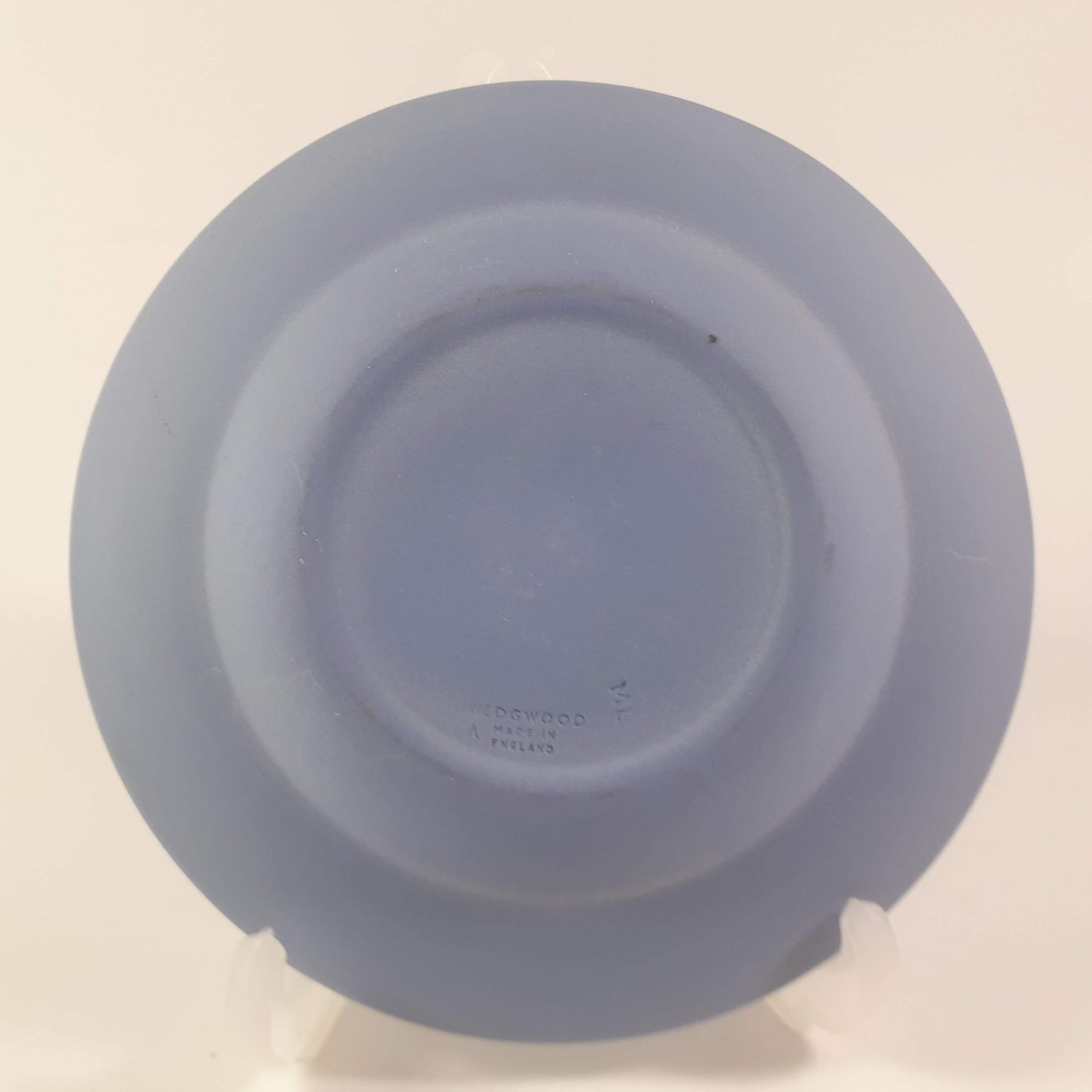 Wedgwood 4" Round Tray Cream Color on Blue Jasperware muses with pegasus