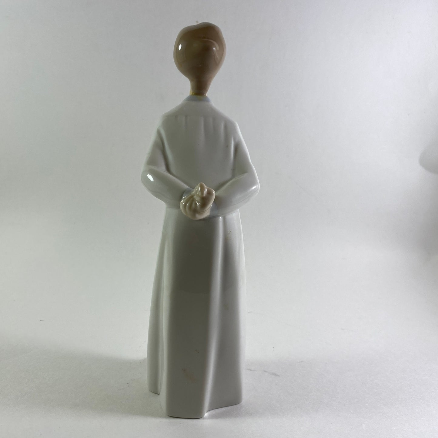 Vintage Lladro Boy Blowing Porcelain Figurine #4869 - Gloss Finish Restored