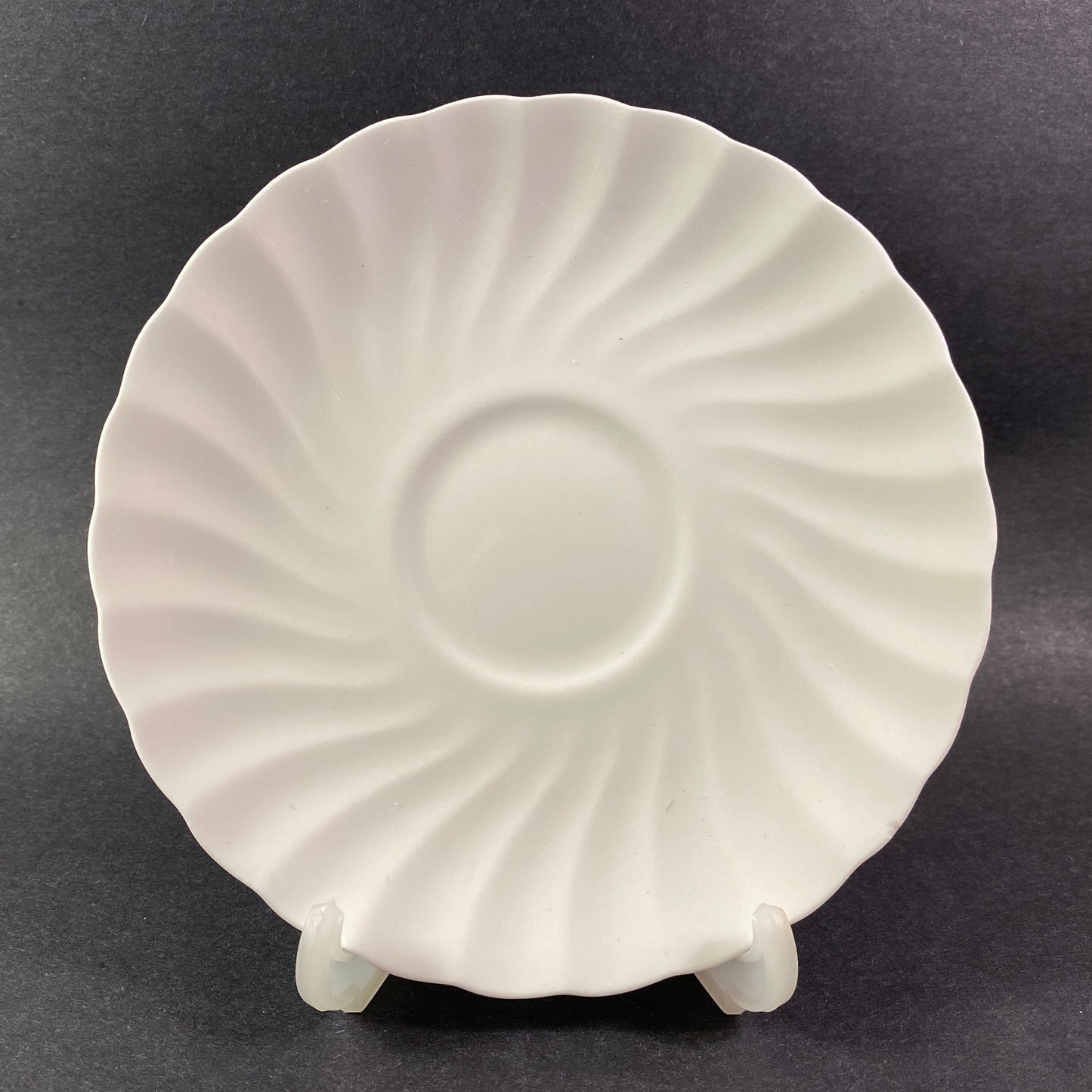 Vintage Wedgwood Candlelight bone china white teacup and saucer