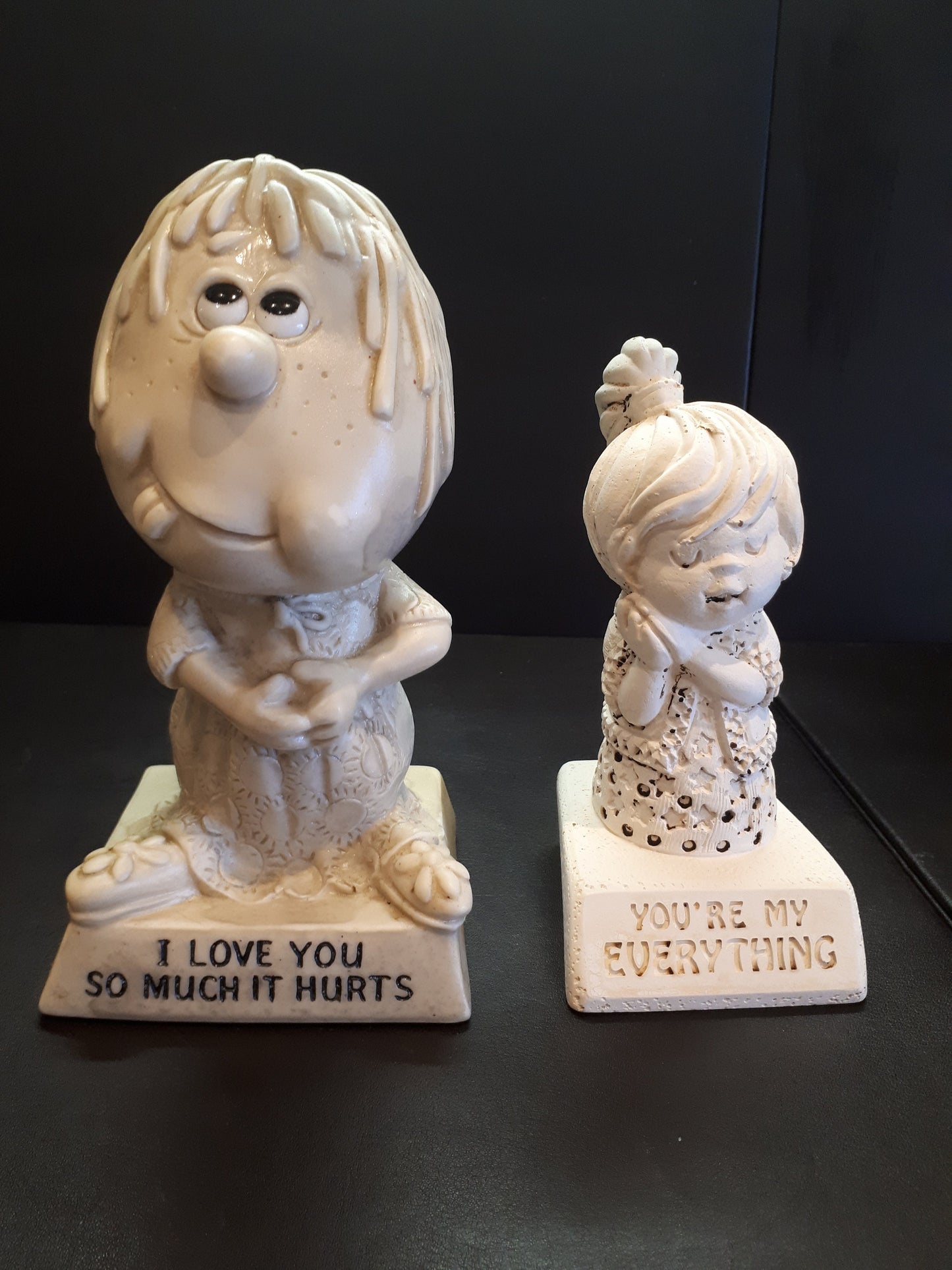 Vintage Russ Berrie and company, Paula figurines for Valentine's day gift