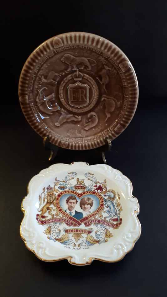 Vintage Prince Charles and Princess Diana and wade 1953 coronation bowl