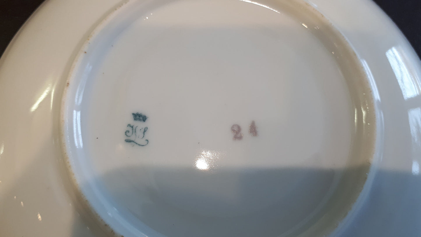 Antique J & G Meakin Newark pattern resembling Vintage Pink teacup and saucer