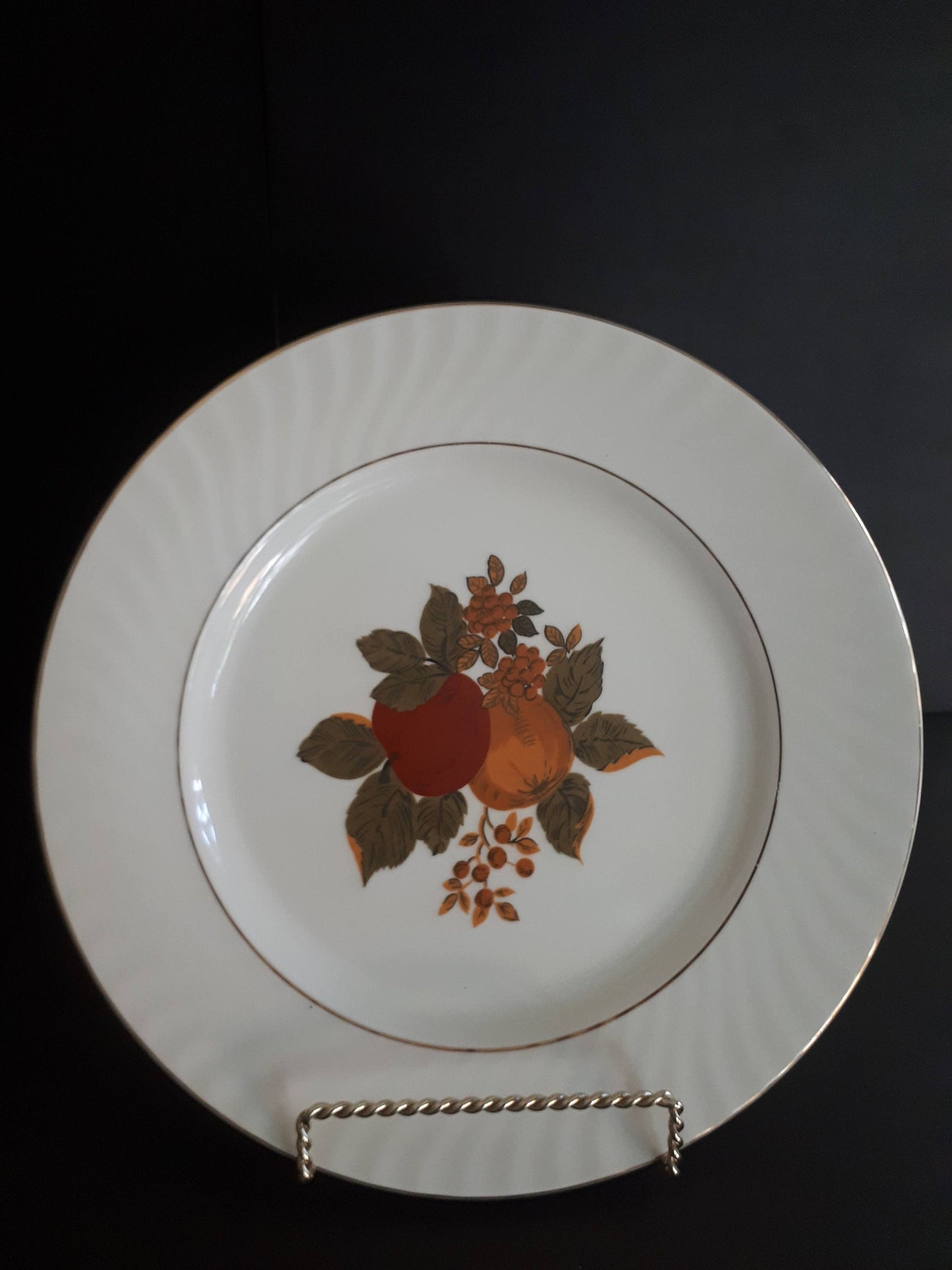 Set of 2 Enoch Wedgwood Tunstall Ltd English Harvest 10 " Dinner Plates