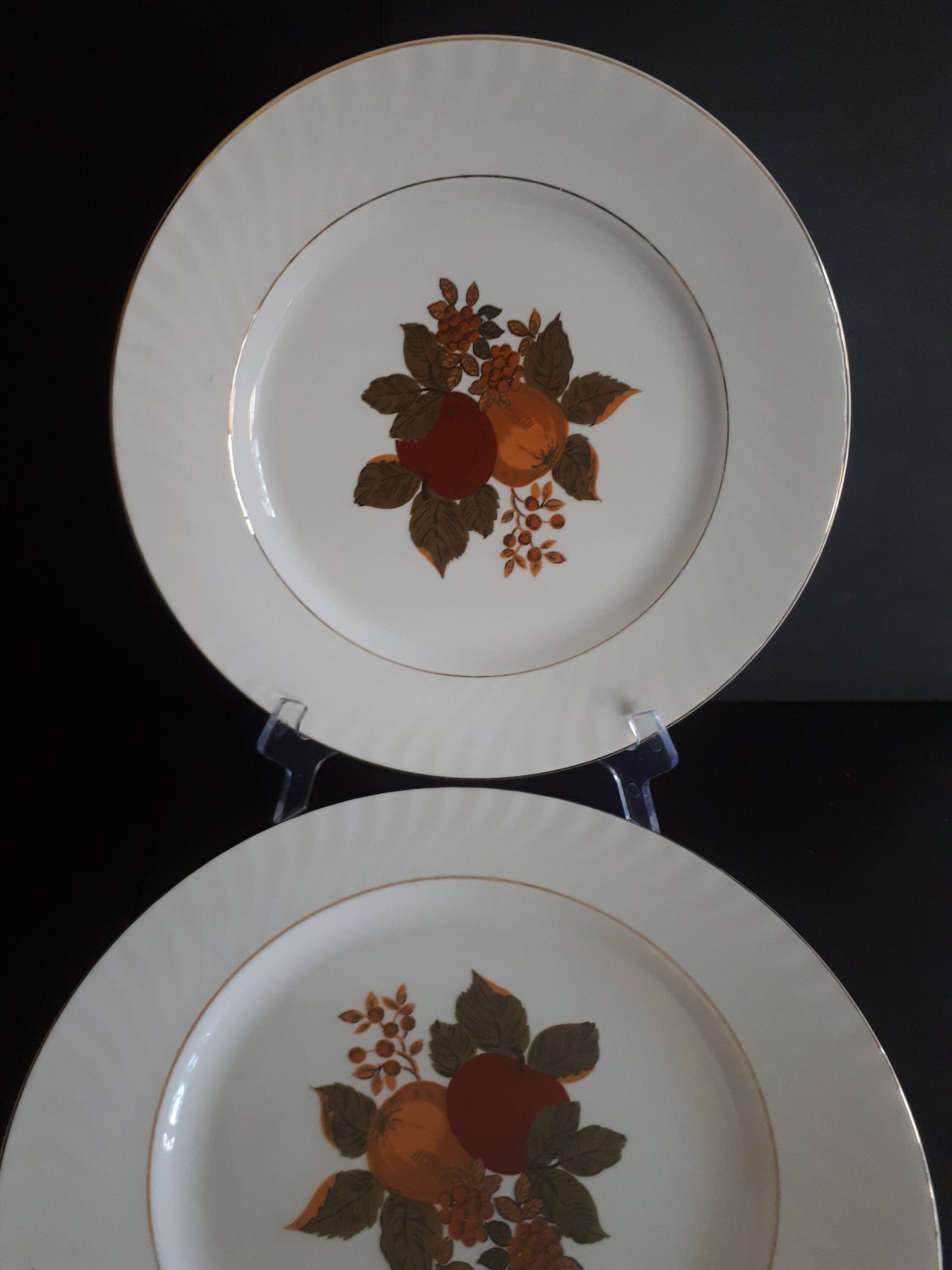 Set of 2 Enoch Wedgwood Tunstall Ltd English Harvest 10 " Dinner Plates