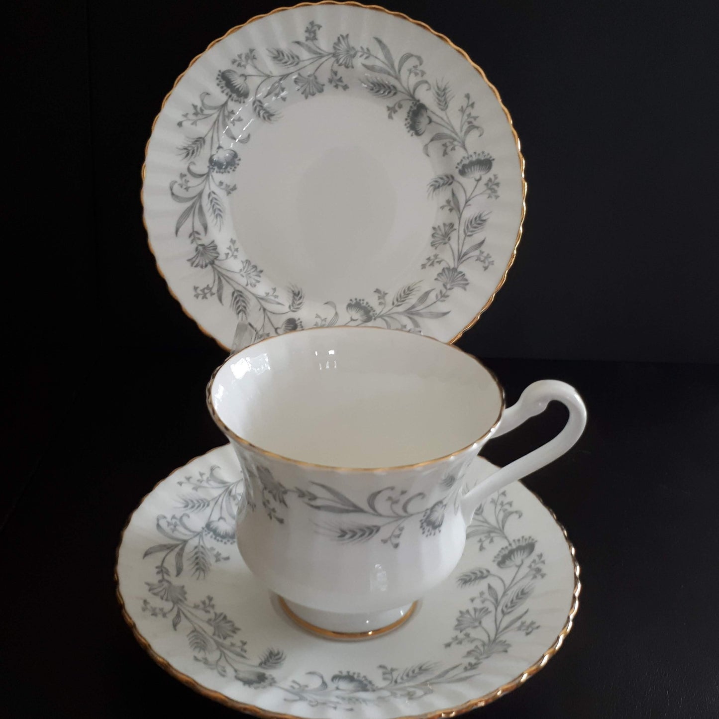 Paragon Fine Bone China trio teacup, Saucer and Bread plate