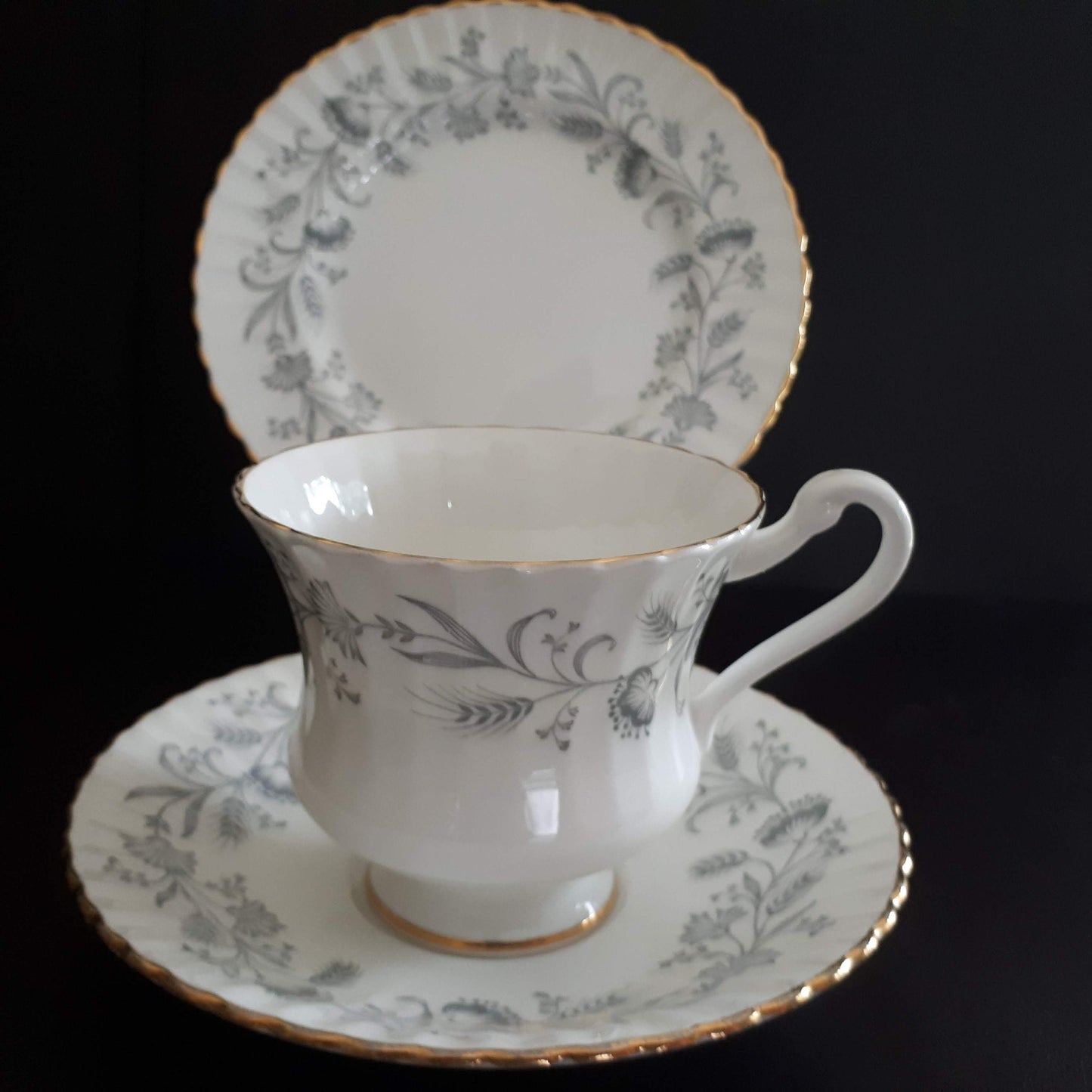 Paragon Fine Bone China trio teacup, Saucer and Bread plate