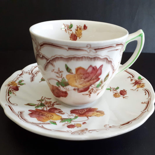 Vintage Royal Doulton Chiltern Demitasse Cup and Saucer Set