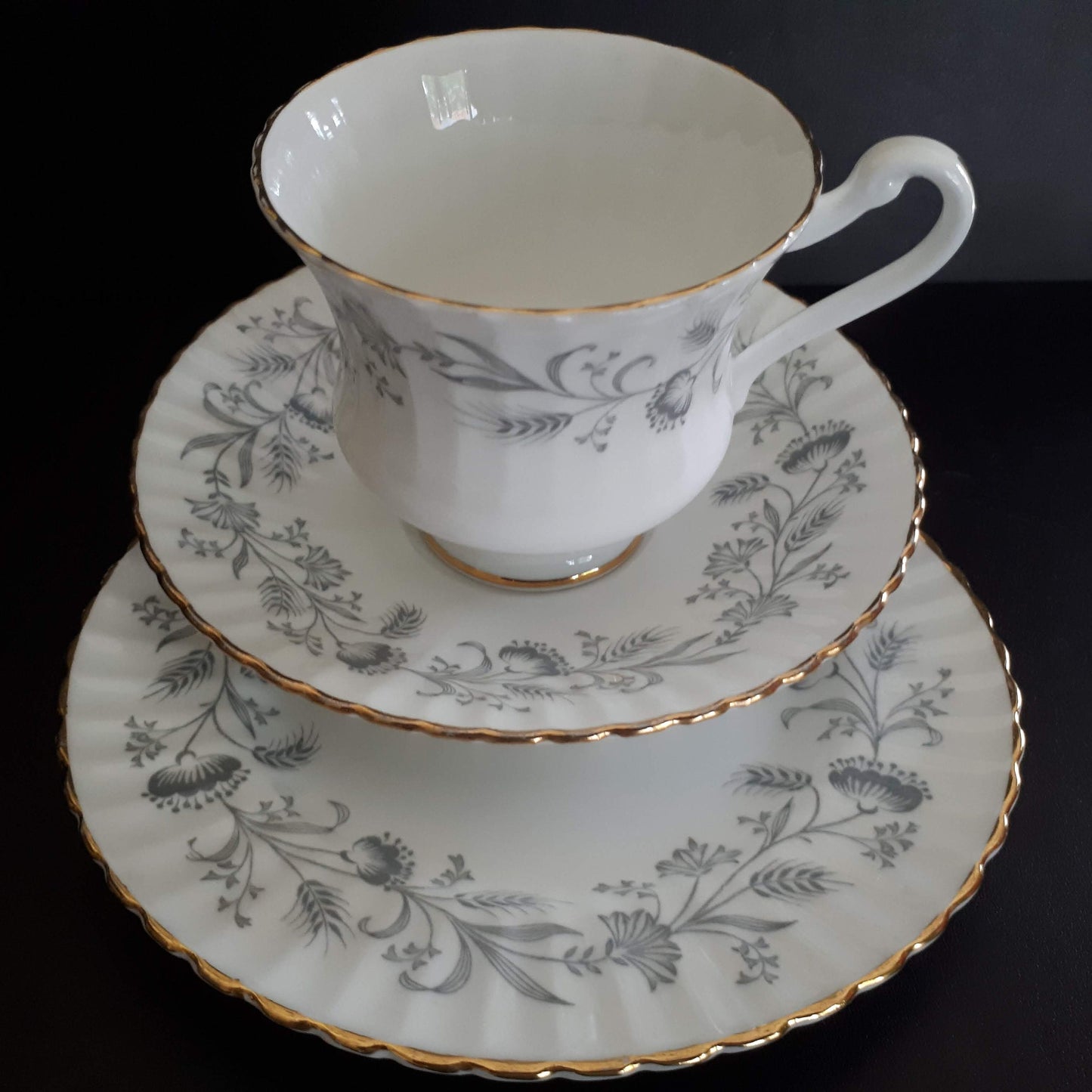 Paragon Fine Bone China trio teacup, Saucer and Bread plate