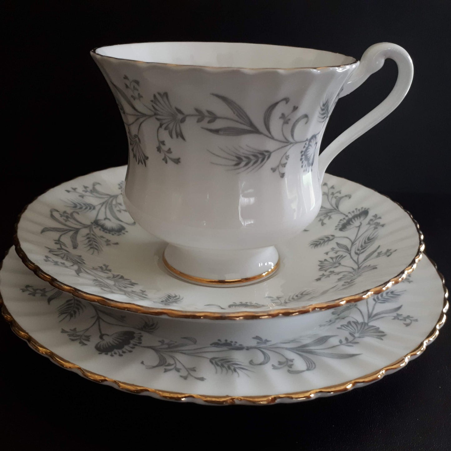 Paragon Fine Bone China trio teacup, Saucer and Bread plate