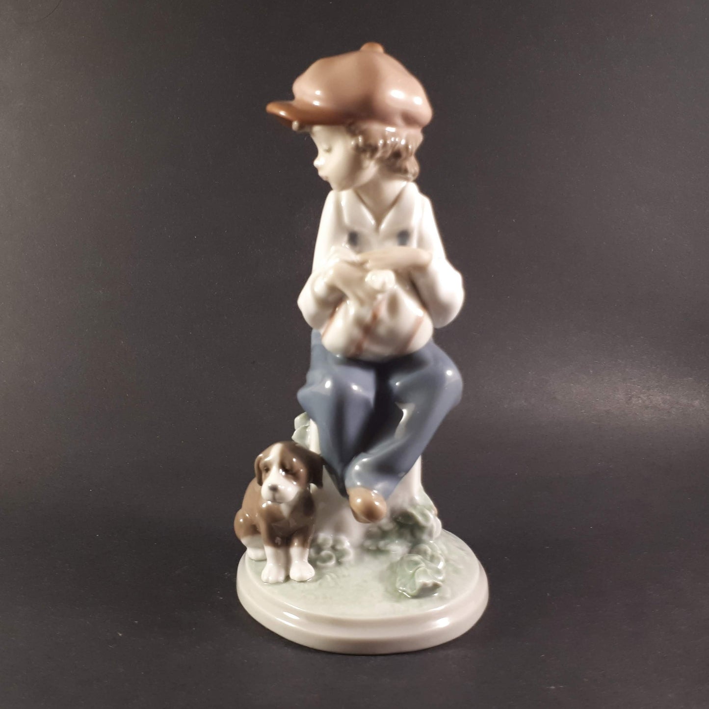 Lladro Figurine "My Best Friend " 5401 Boy With Dog, made in Spain