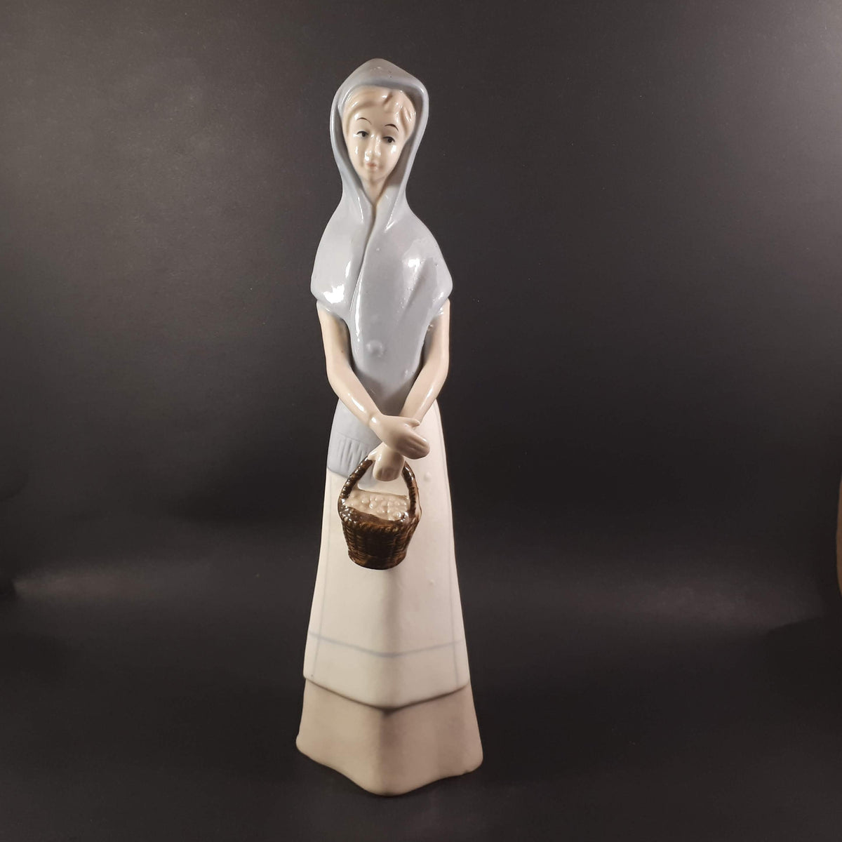 Set of 3 Vintage 11"-7.5 " inches tall porcelain figurines