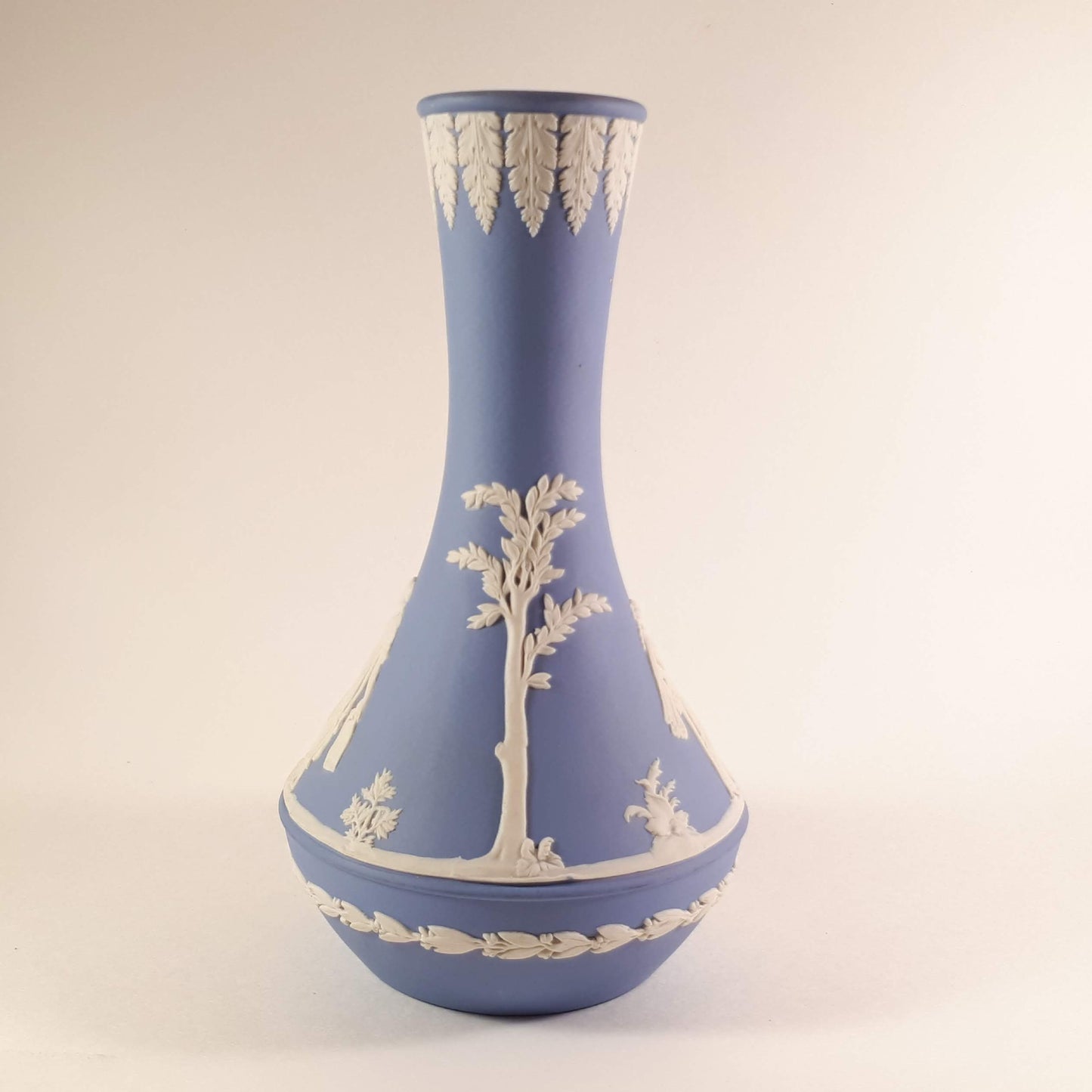 Extremely RARE Limited Edition Wedgwood Blue Jasperware 7.5 " bud vase
