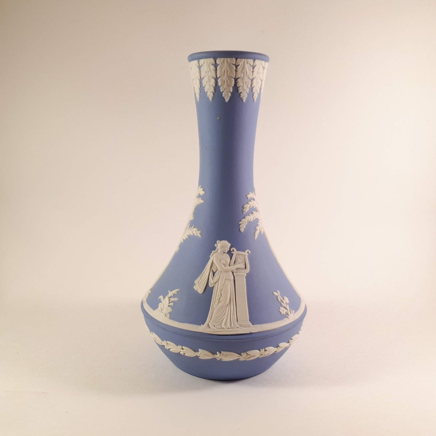 Extremely RARE Limited Edition Wedgwood Blue Jasperware 7.5 " bud vase
