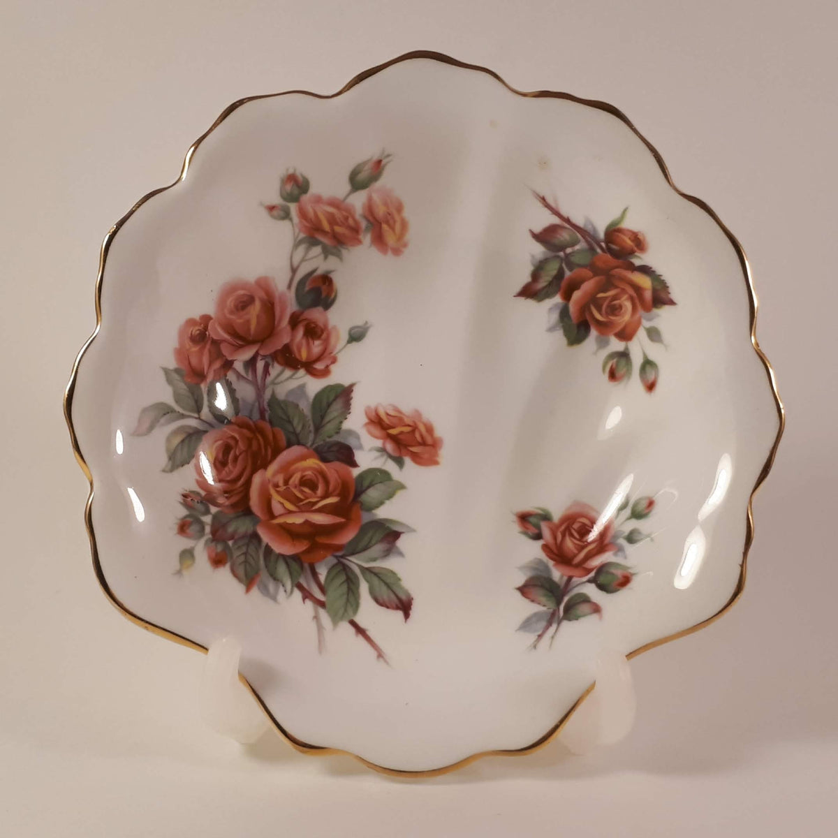 RARE!!  set of 2 Royal Albert pin dish & mini flower vase