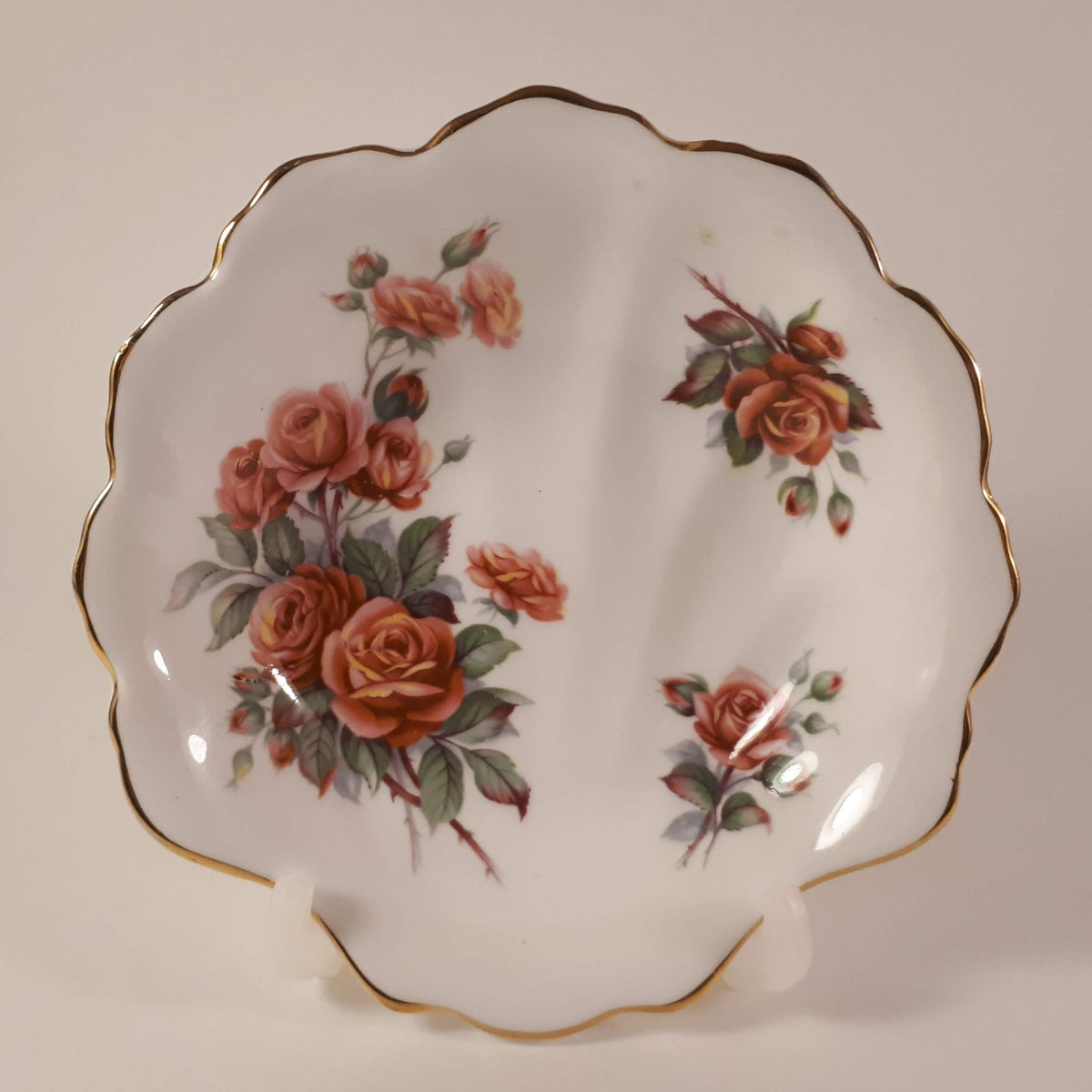 RARE!!  set of 2 Royal Albert pin dish & mini flower vase
