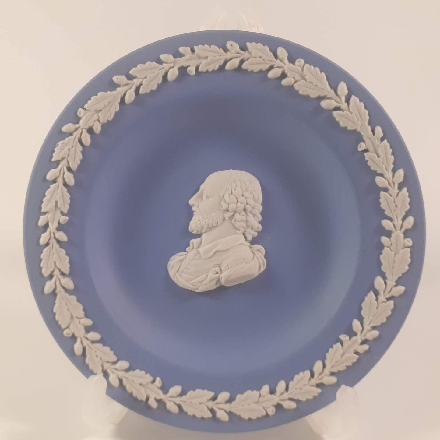 Wedgwood Blue Jasper William Shakespeare Small Plate Vintage