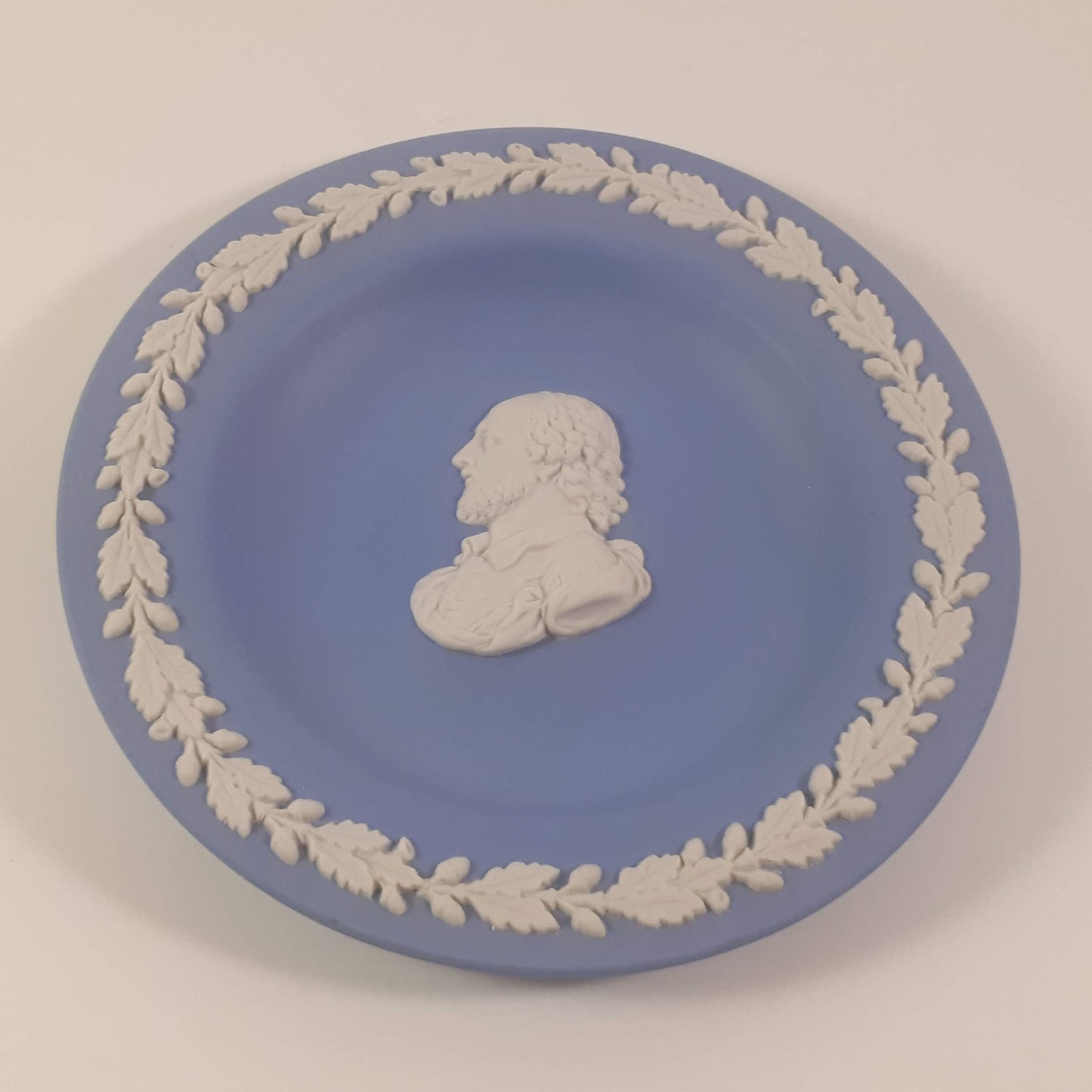 Wedgwood Blue Jasper William Shakespeare Small Plate Vintage