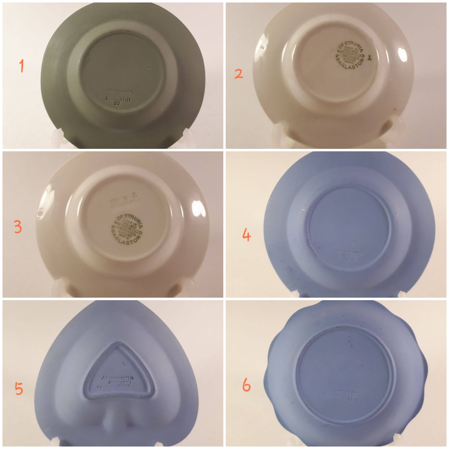 Wedgwood Jasperware, Queensware Ashtrays, Pin dish, trinket choose from many