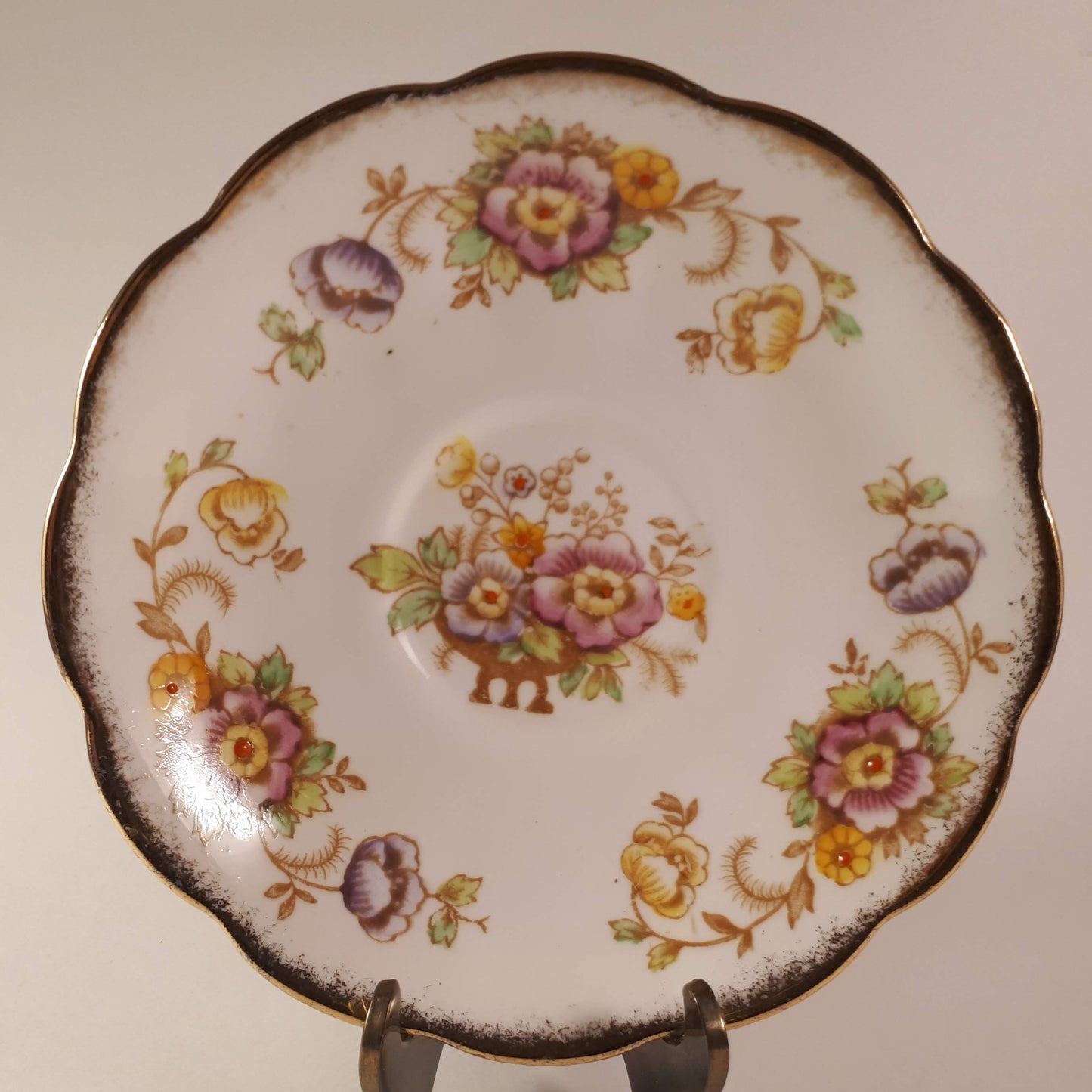 Vintage - English Royal Albert fine bone china - Evesham Pattern Poppies Pink...