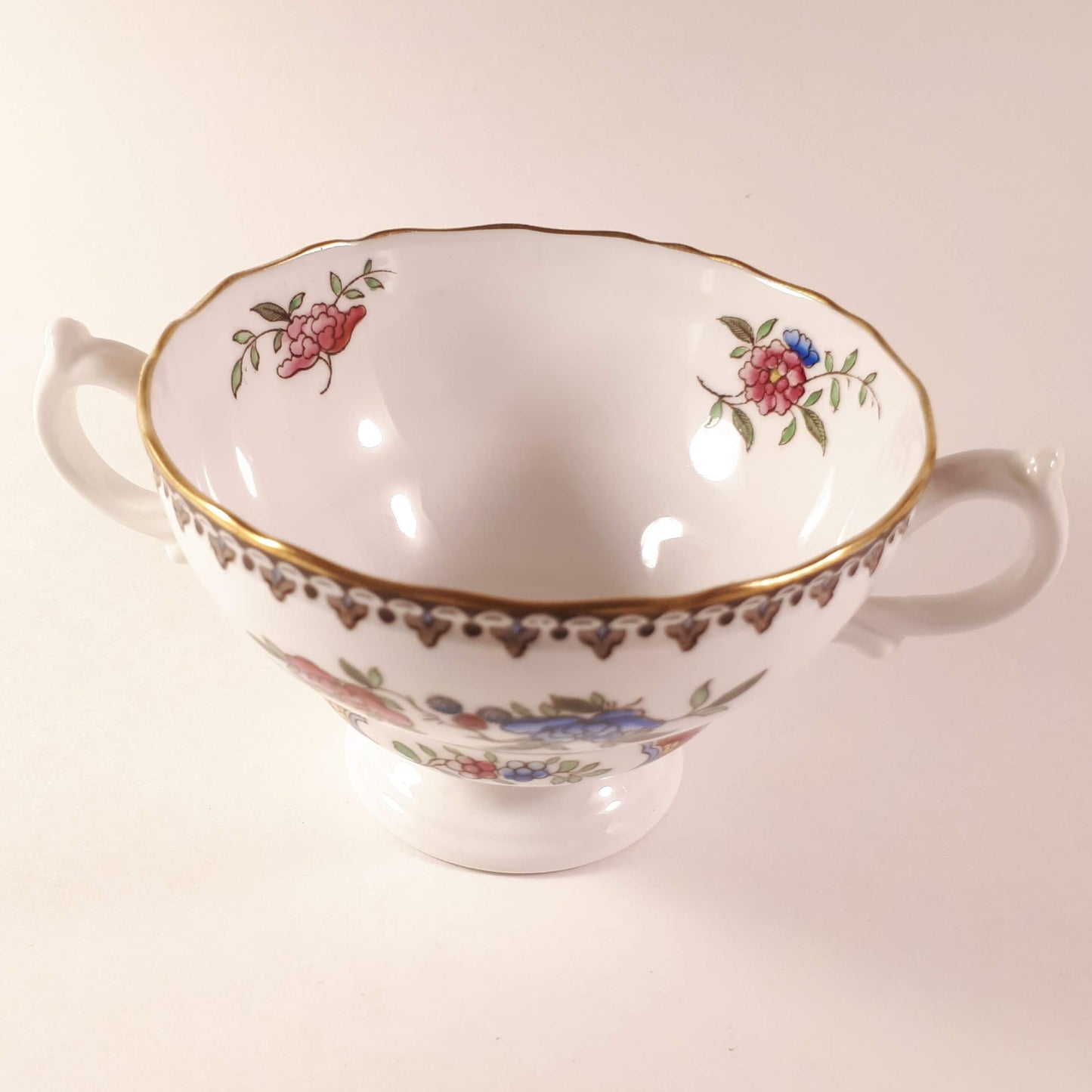 RARE Spode Copeland double handled fine bone china orphaned teacup