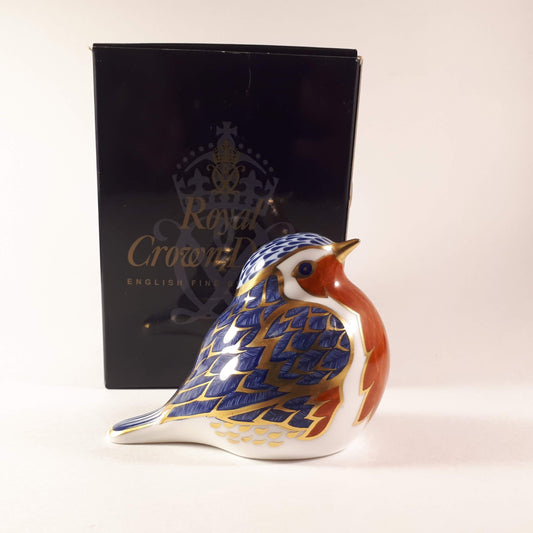 Royal Crown Derby Blue Bird Paperweight with box