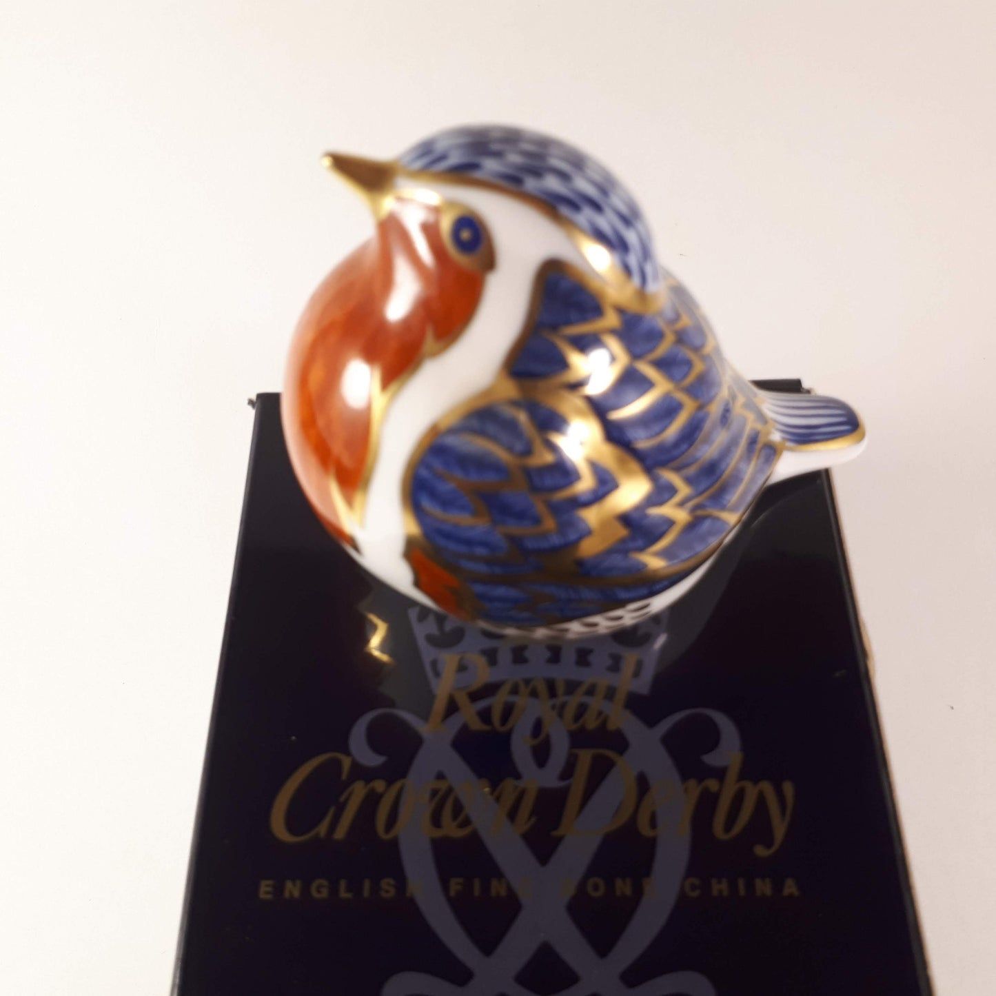 Royal Crown Derby Blue Bird Paperweight with box