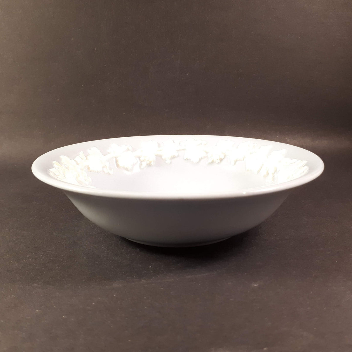 1950s Wedgwood Etruria and Barlaston 6 1/4 " cereal bowl cream on Lavender Set of 3