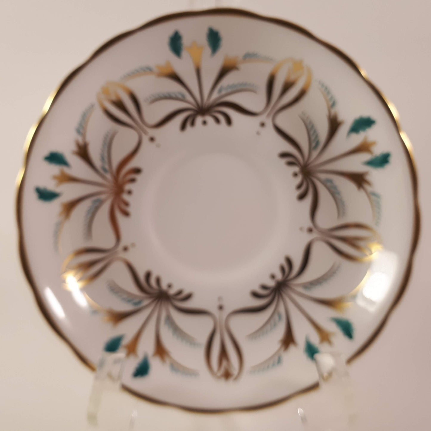 Hand Decorated Royal Chelsea Bone China Teacup and Saucer