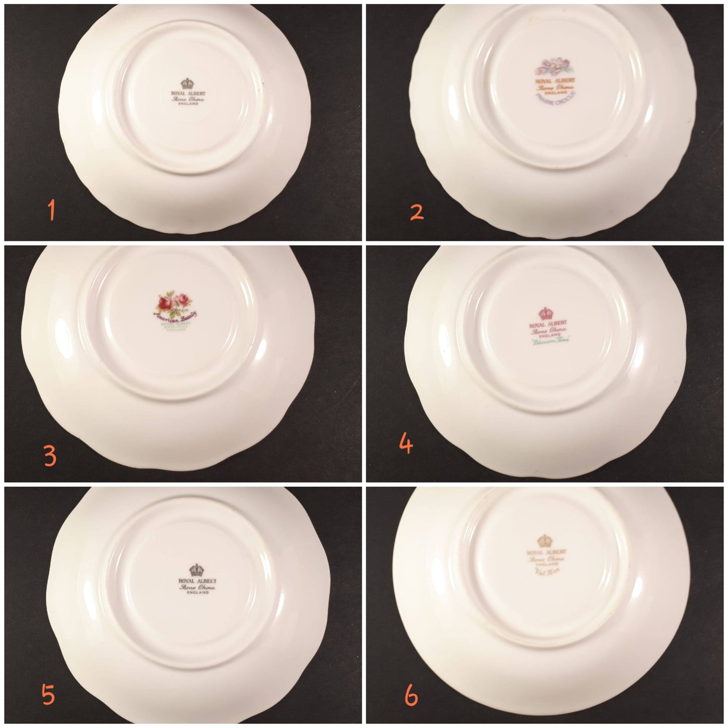 Only Royal Albert orphan saucers for Mix and Match