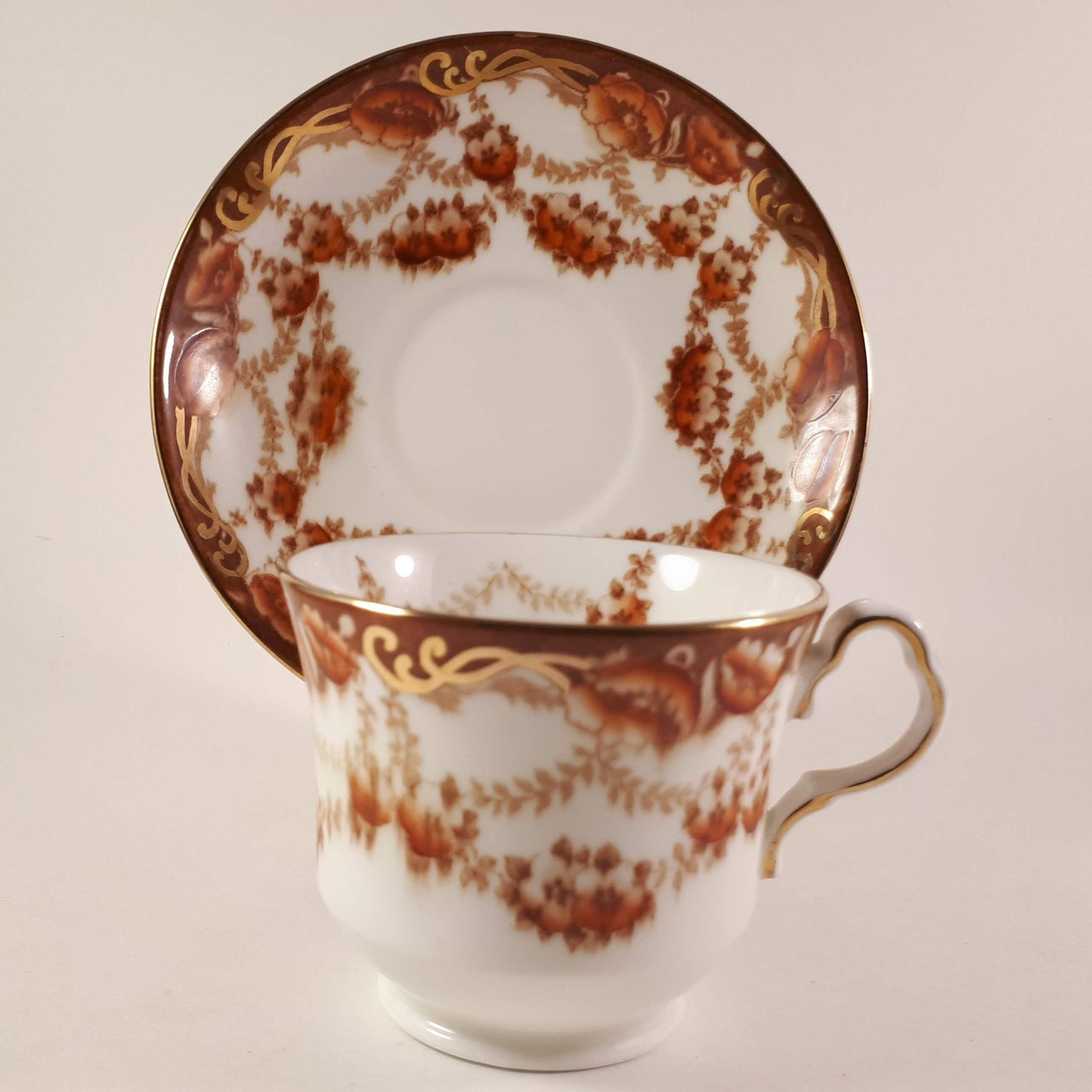 RARE !! Collingwoods 134 bone china cup and saucer set made in England.