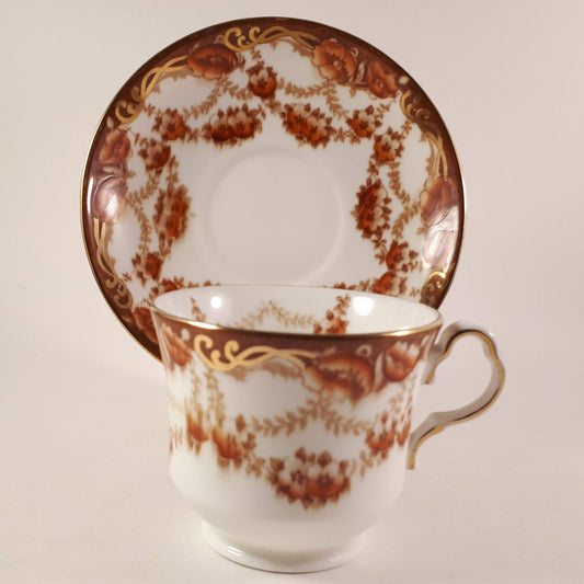 RARE !! Collingwoods 134 bone china cup and saucer set made in England.