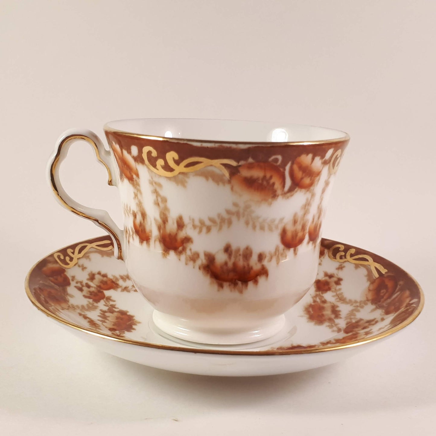 RARE !! Collingwoods 134 bone china cup and saucer set made in England.