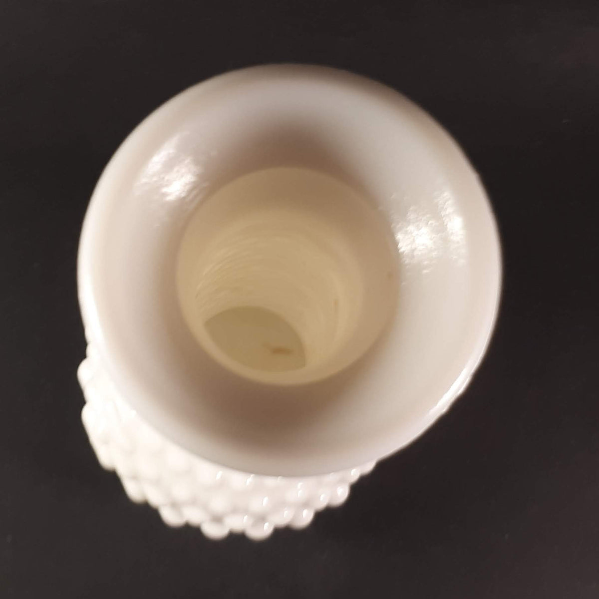 Vintage Milk Glass EO Brody Hobnail Bud Vase