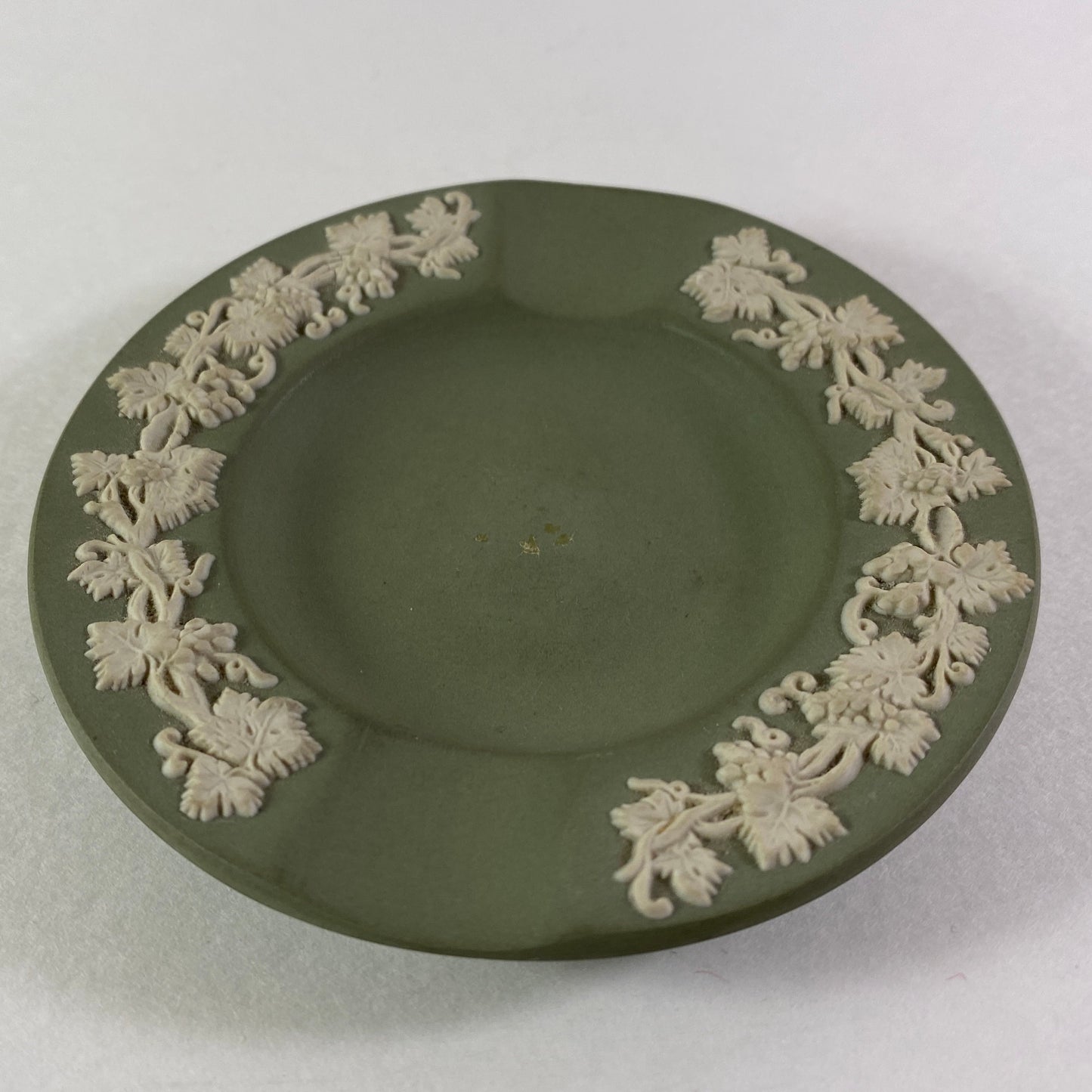 Vintage Wedgwood Jasperware Green ashtray