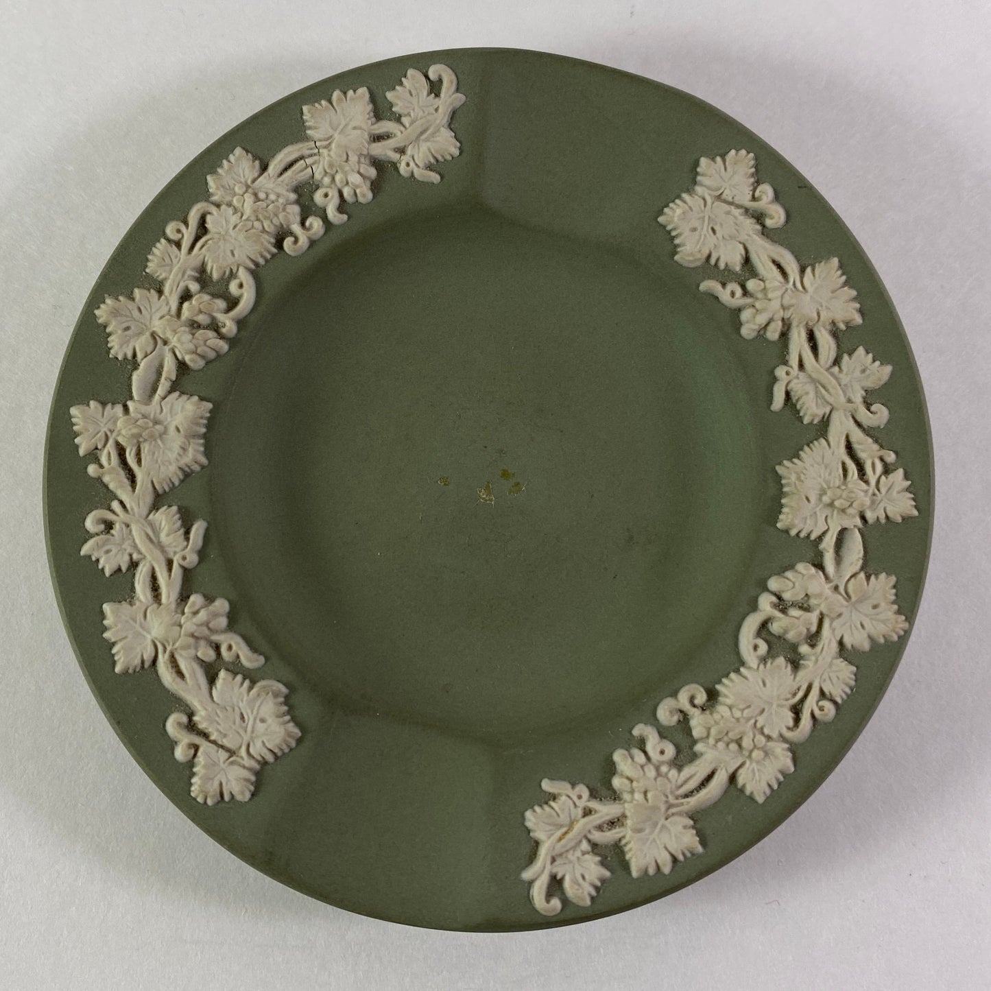 Vintage Wedgwood Jasperware Green ashtray