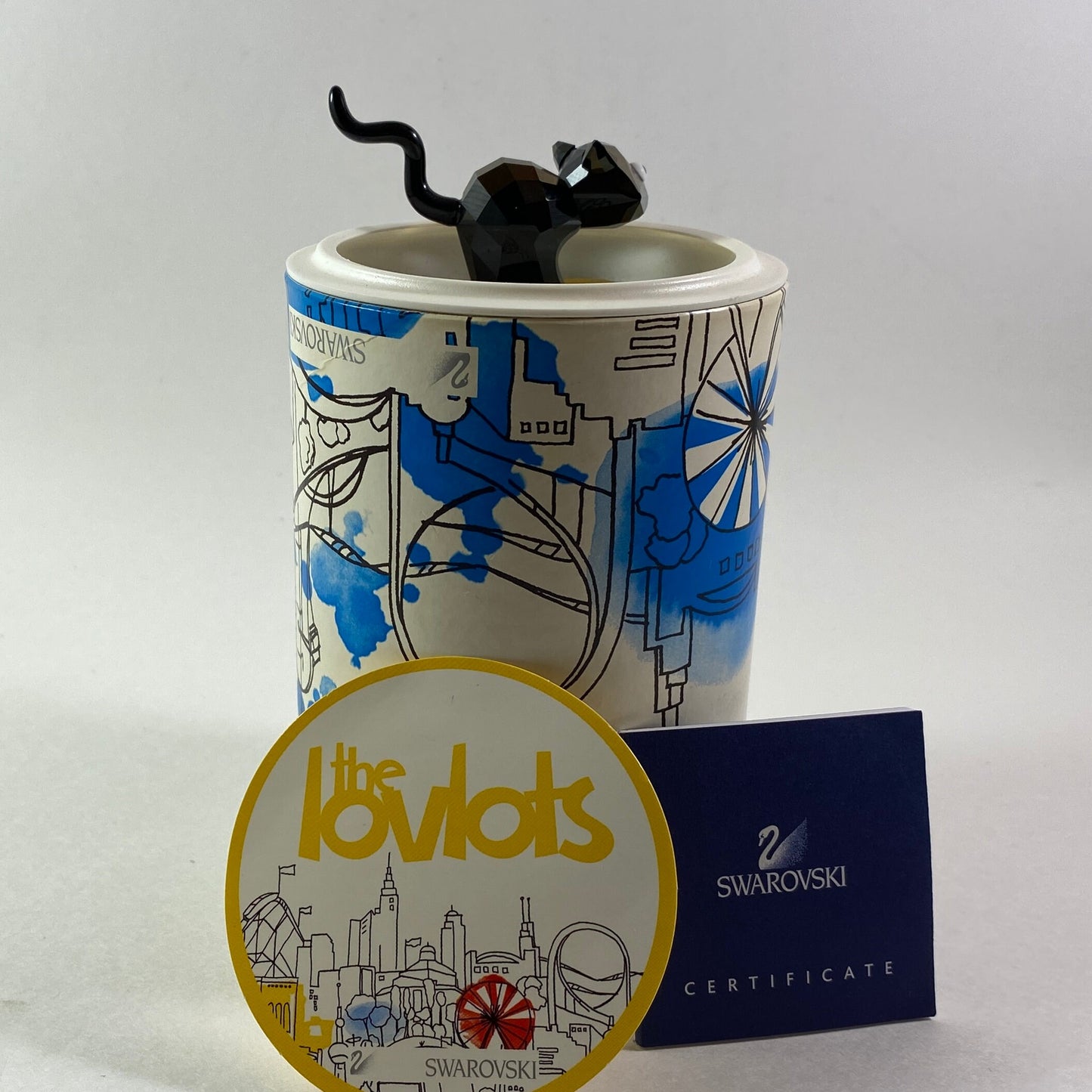 RARE !!! Swarovski small figurine from Lovlot Theo Cat Limited Ed. 2009 MIB #995010