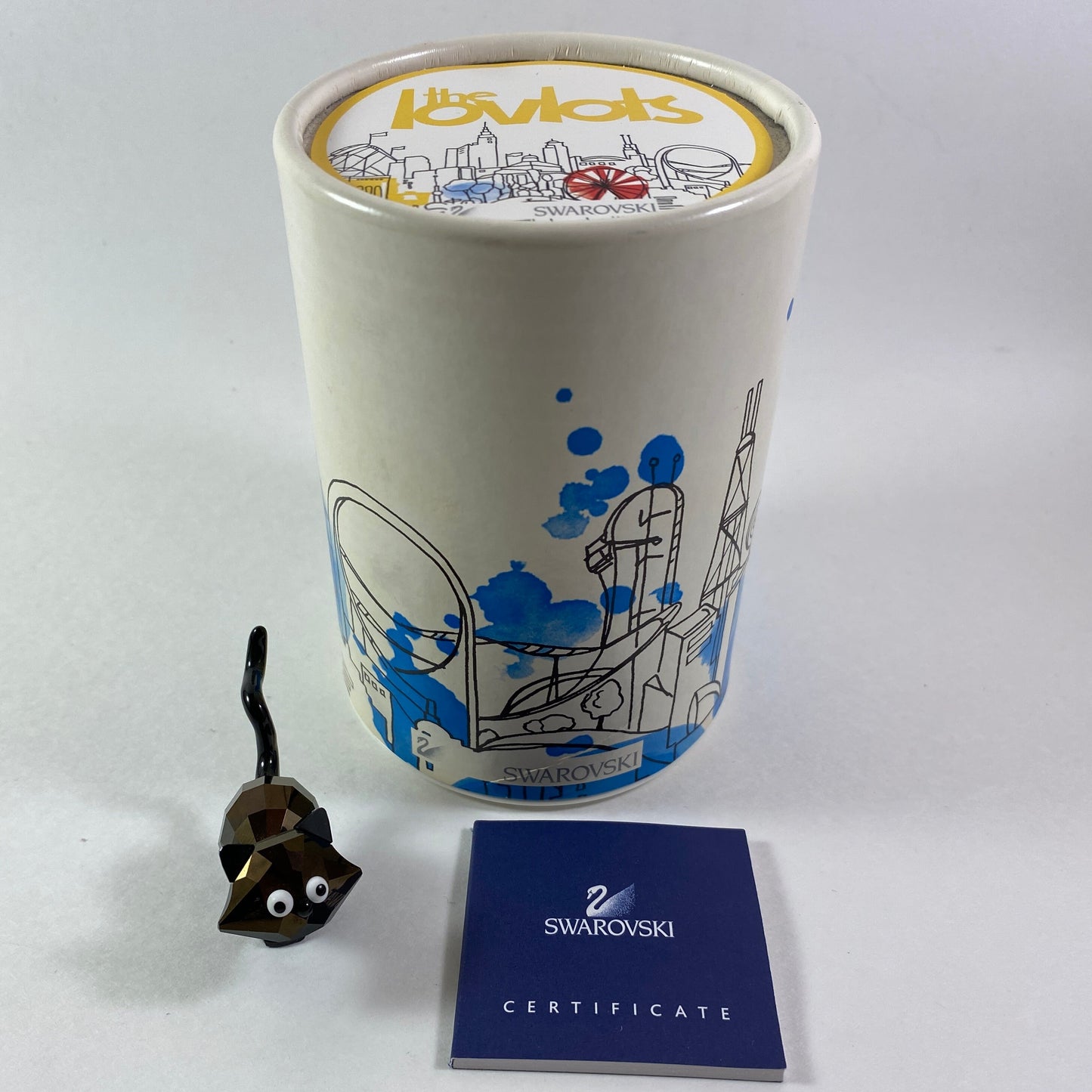 RARE !!! Swarovski small figurine from Lovlot Theo Cat Limited Ed. 2009 MIB #995010