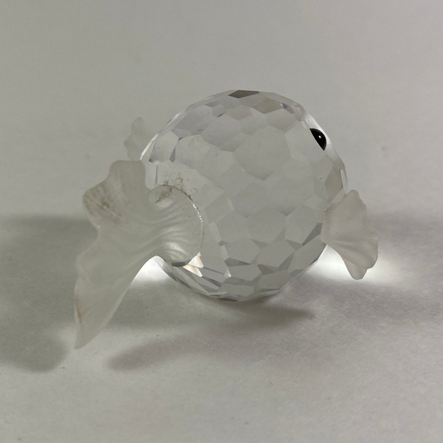 RARE  Retired Swarovski Crystal  Blow fish Puffer fish Small figurine with Box & CoA