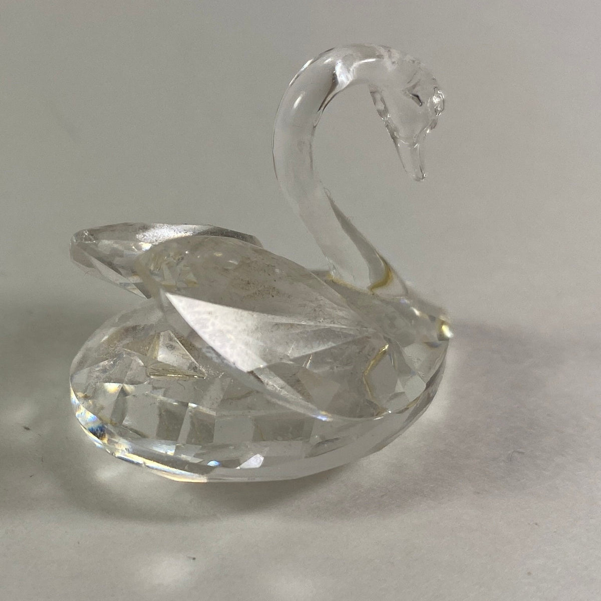 Vintage Swarovski Crystal Swan Figurine, Feathered Friends Collection