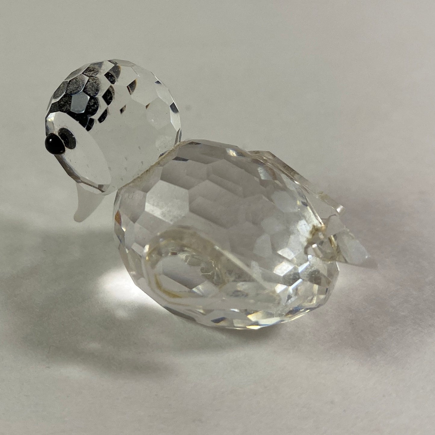 Swarovski two little birds sparkling figurines with display mirror.