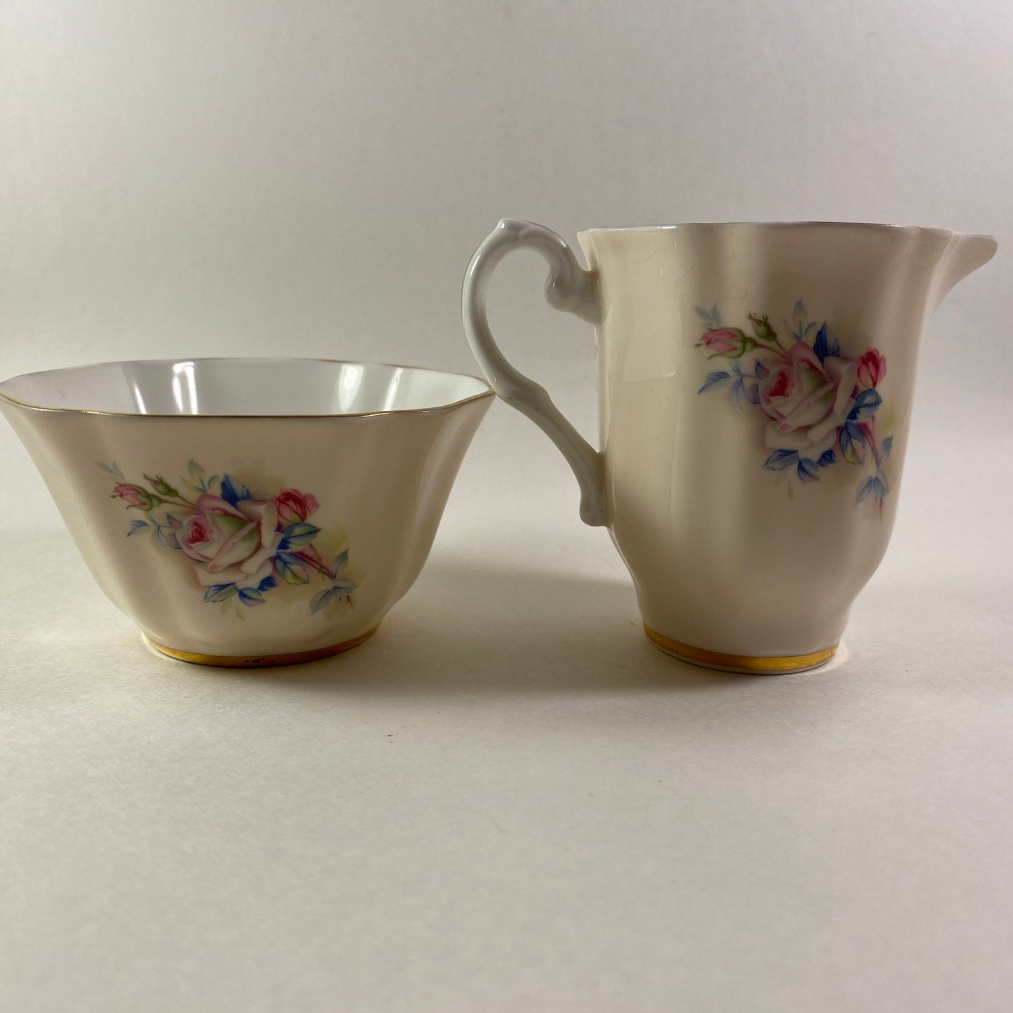 Vintage  Royal Grafton Made in England Creamer & Open Sugar Bowl