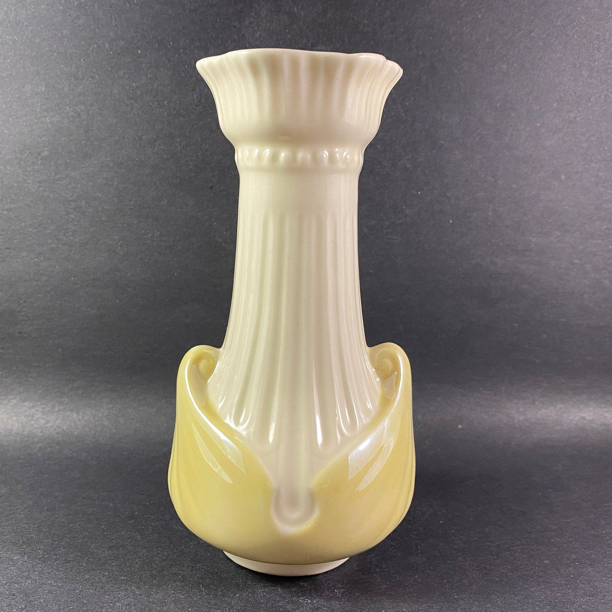 Vintage Belleek Tulip Vase in Moore Pattern Made in Ireland