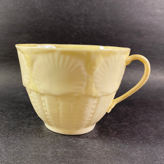 Rare Belleek  shell design white/beige teacup