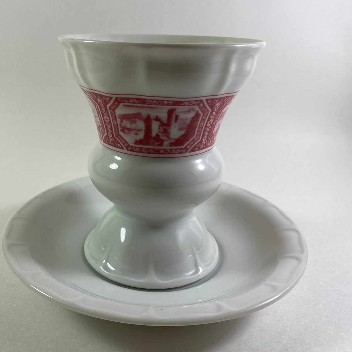Villeroy Boch Coffee Cup Sets Ceramic Red White Heinrich Porcelain Germany -6 available