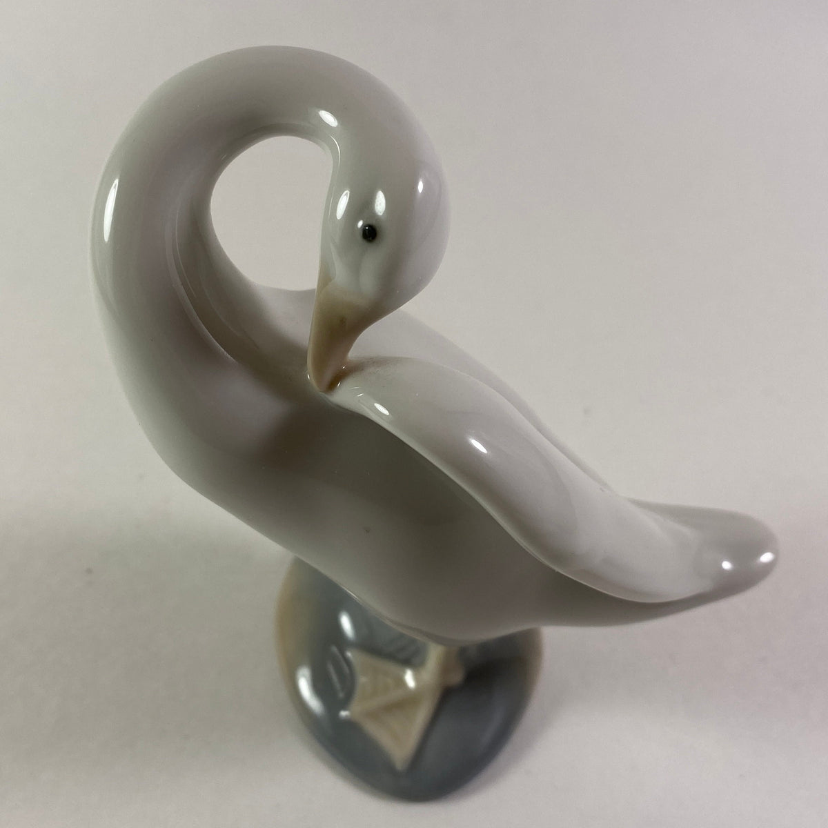 Set of 2  Lladro Duck Or Goose Preening & standing  Figurines Made In Spain 4.5"